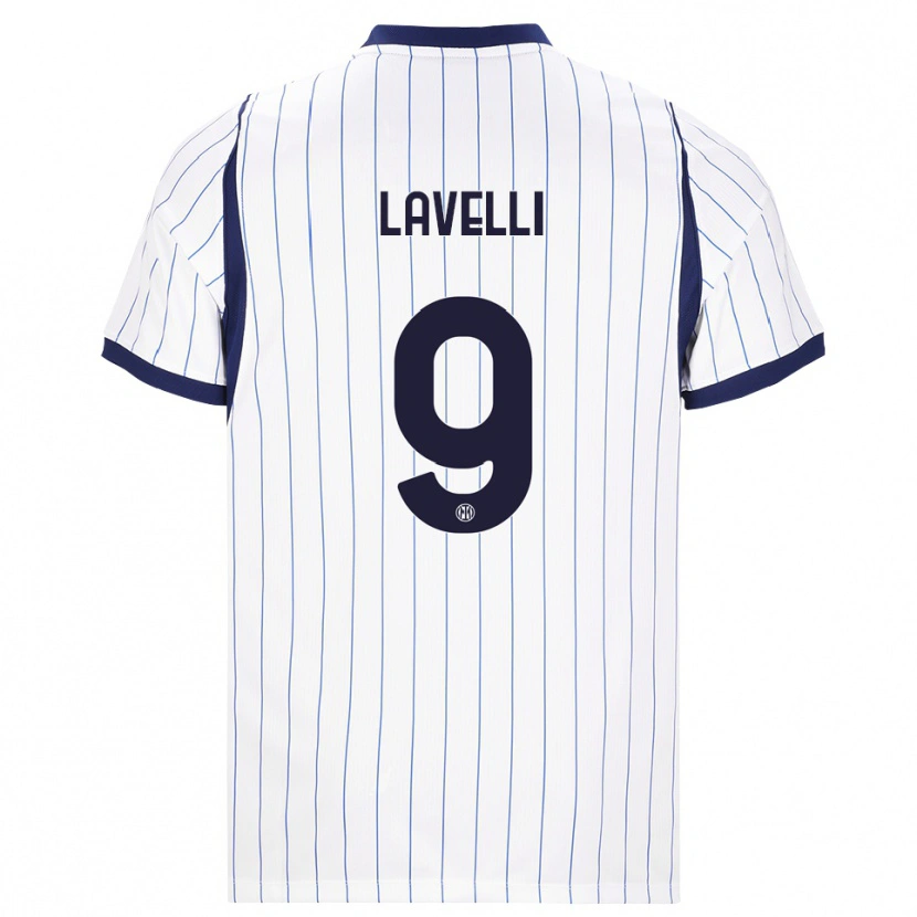 Danxen Herren Matteo Lavelli #9 Weiß Dunkelblau Auswärtstrikot Trikot 2026/27 T-Shirt