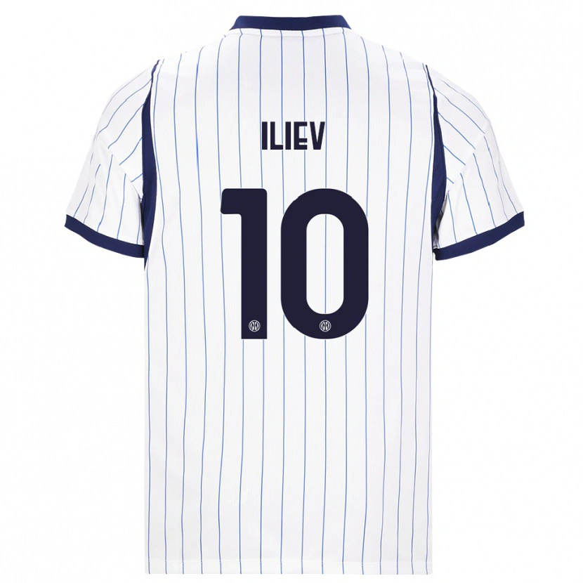 Danxen Herren Nikola Iliev #10 Weiß Dunkelblau Auswärtstrikot Trikot 2026/27 T-Shirt