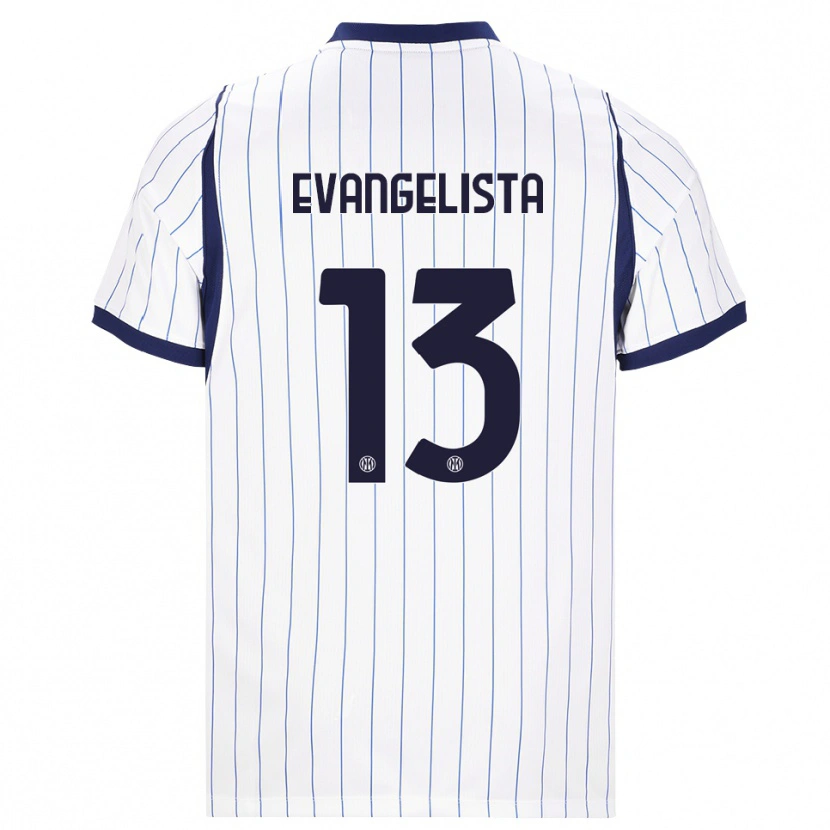 Danxen Herren Edoardo Evangelista #13 Weiß Dunkelblau Auswärtstrikot Trikot 2026/27 T-Shirt