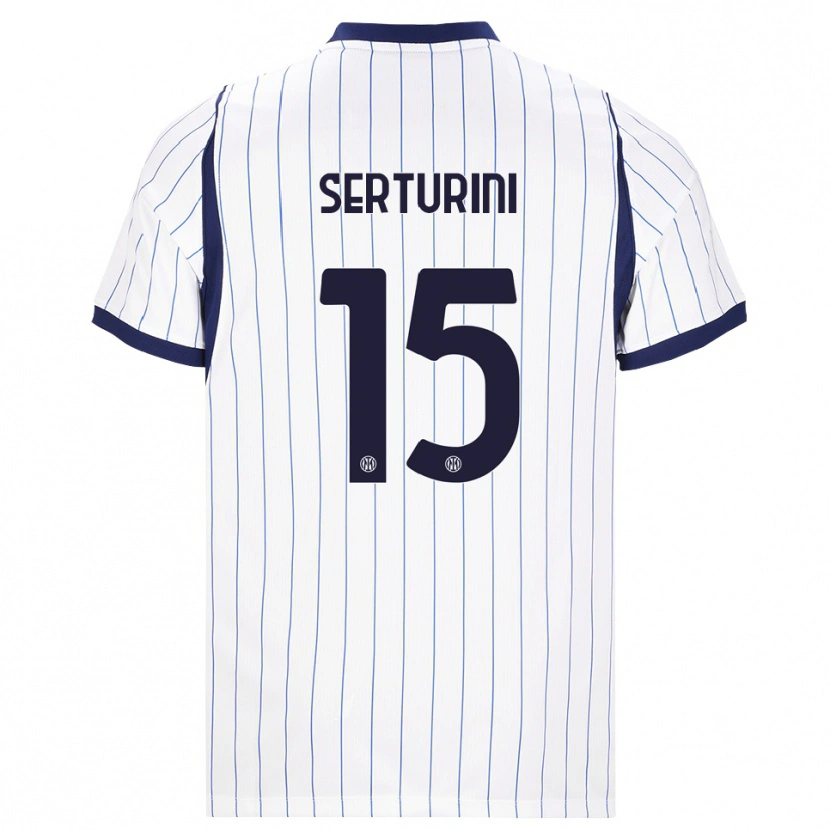 Danxen Herren Annamaria Serturini #15 Weiß Dunkelblau Auswärtstrikot Trikot 2026/27 T-Shirt