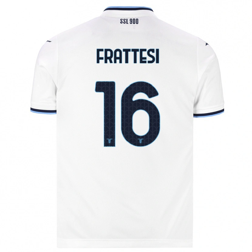 Danxen Herren Davide Frattesi #16 Weiß Dunkelblau Auswärtstrikot Trikot 2026/27 T-Shirt