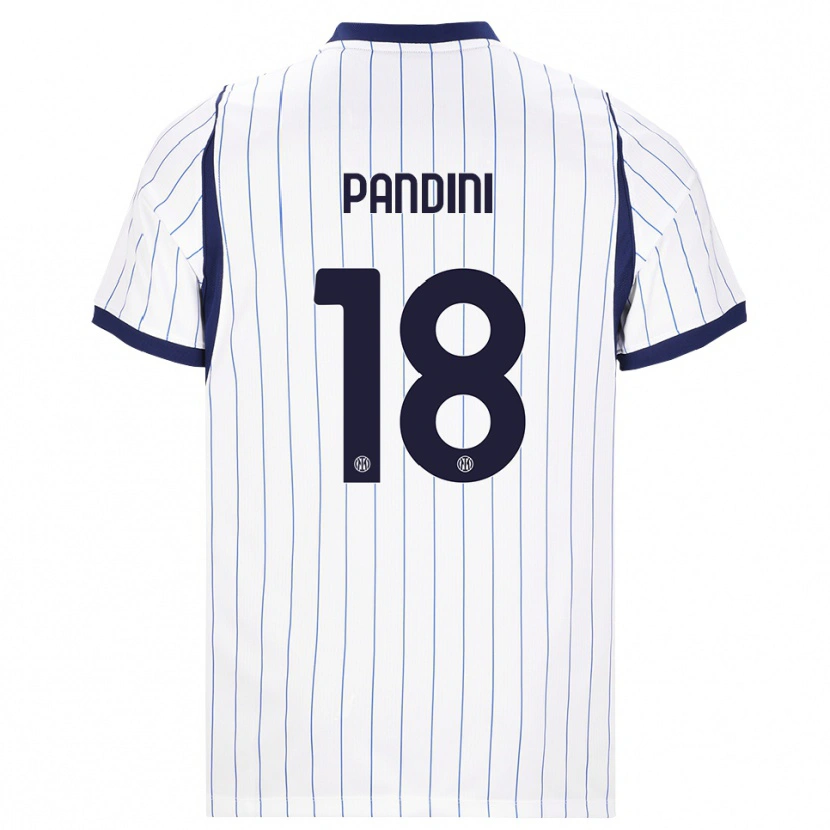 Danxen Herren Marta Pandini #18 Weiß Dunkelblau Auswärtstrikot Trikot 2026/27 T-Shirt