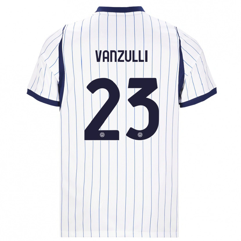 Danxen Herren Marco Vanzulli #23 Weiß Dunkelblau Auswärtstrikot Trikot 2026/27 T-Shirt