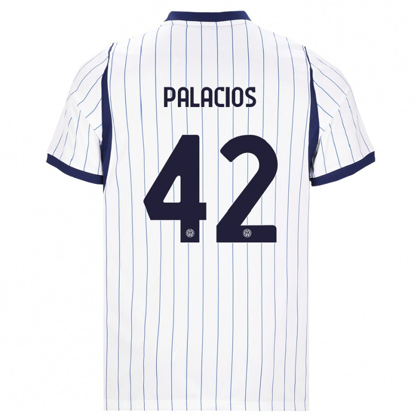 Danxen Herren Tomás Palacios #42 Weiß Dunkelblau Auswärtstrikot Trikot 2026/27 T-Shirt