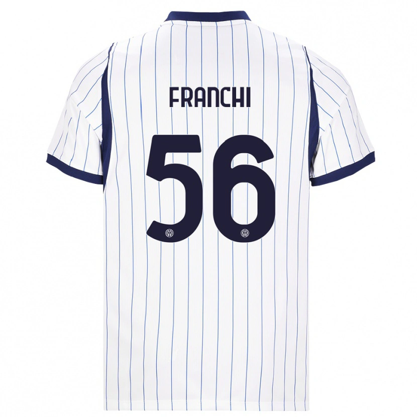 Danxen Herren Mirko Franchi #56 Weiß Dunkelblau Auswärtstrikot Trikot 2026/27 T-Shirt