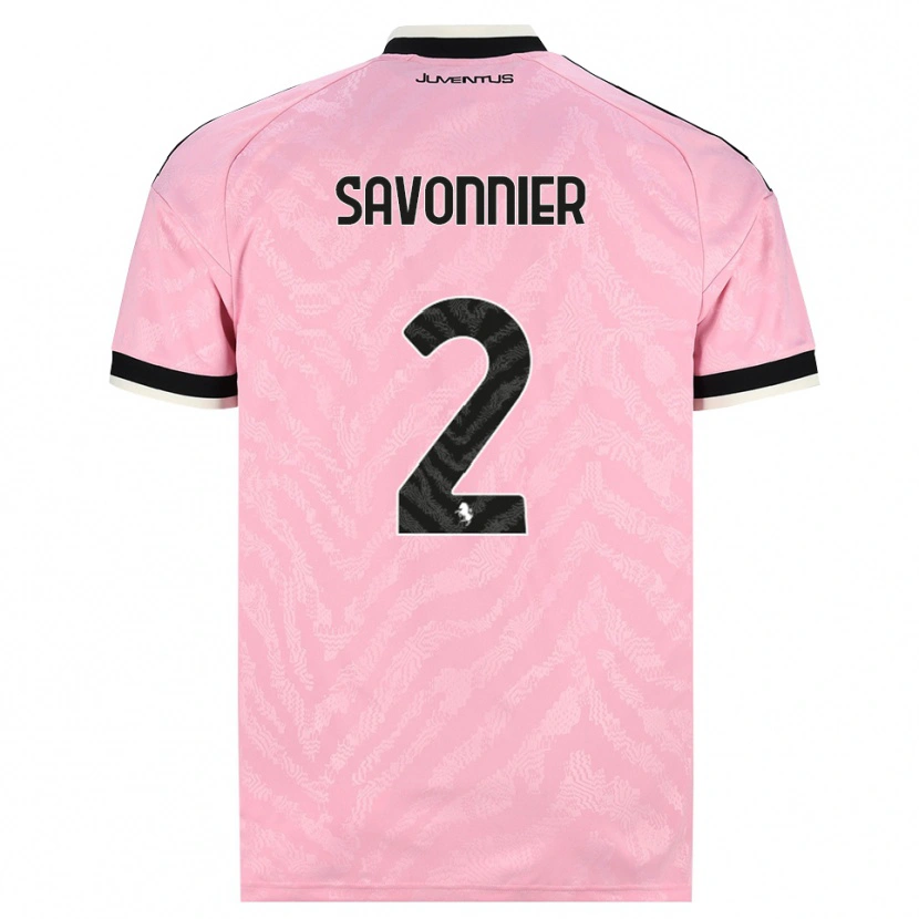 Danxen Herren Nelson Savonnier #2 Pink Schwarz Auswärtstrikot Trikot 2026/27 T-Shirt