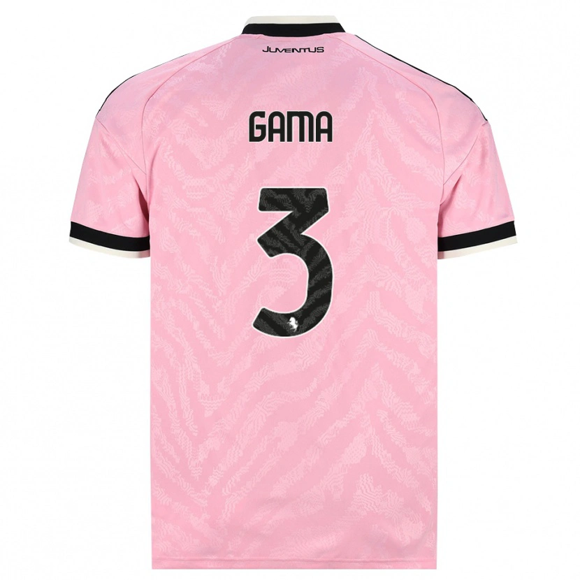 Danxen Herren Sara Gama #3 Pink Schwarz Auswärtstrikot Trikot 2026/27 T-Shirt