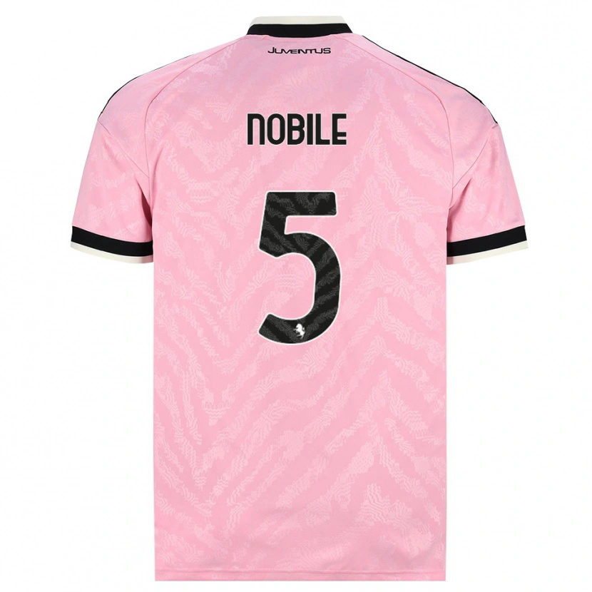 Danxen Herren Riccardo Nobile #5 Pink Schwarz Auswärtstrikot Trikot 2026/27 T-Shirt