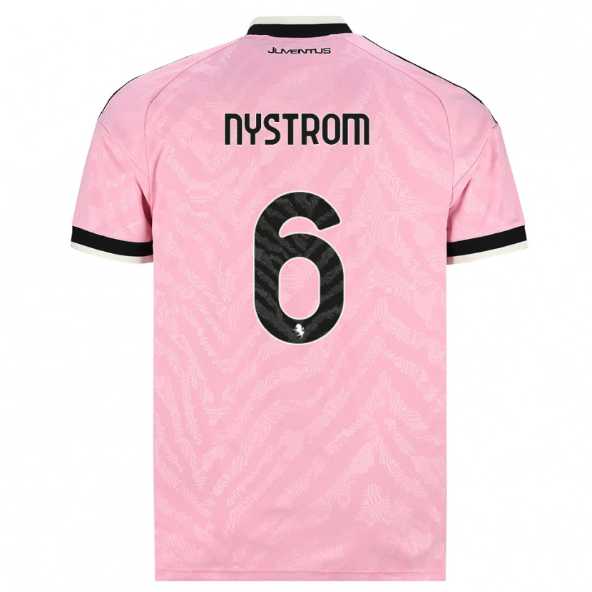 Danxen Herren Paulina Nyström #6 Pink Schwarz Auswärtstrikot Trikot 2026/27 T-Shirt
