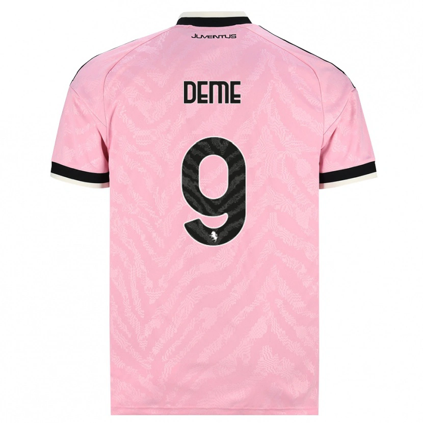 Danxen Herren Serigne Deme #9 Pink Schwarz Auswärtstrikot Trikot 2026/27 T-Shirt