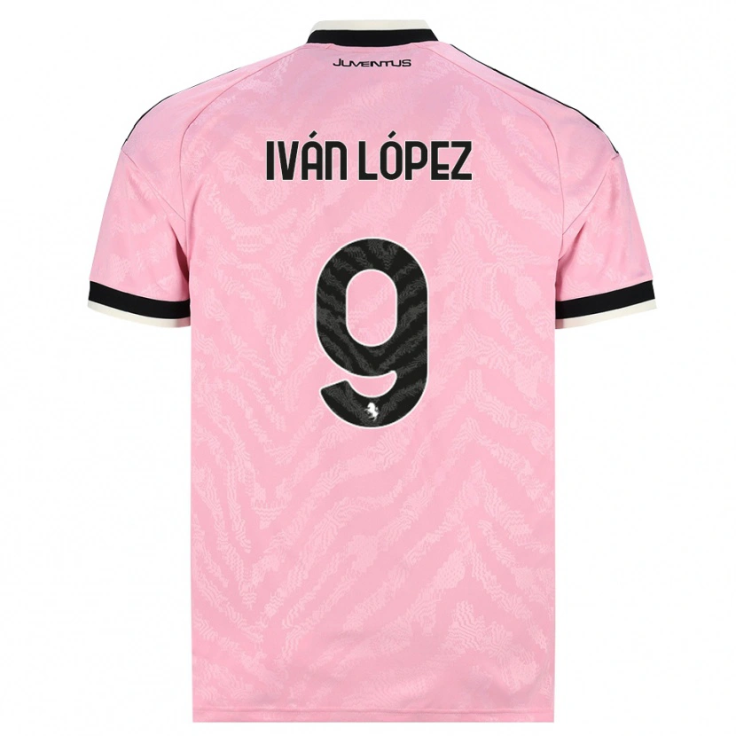 Danxen Herren Iván López #9 Pink Schwarz Auswärtstrikot Trikot 2026/27 T-Shirt