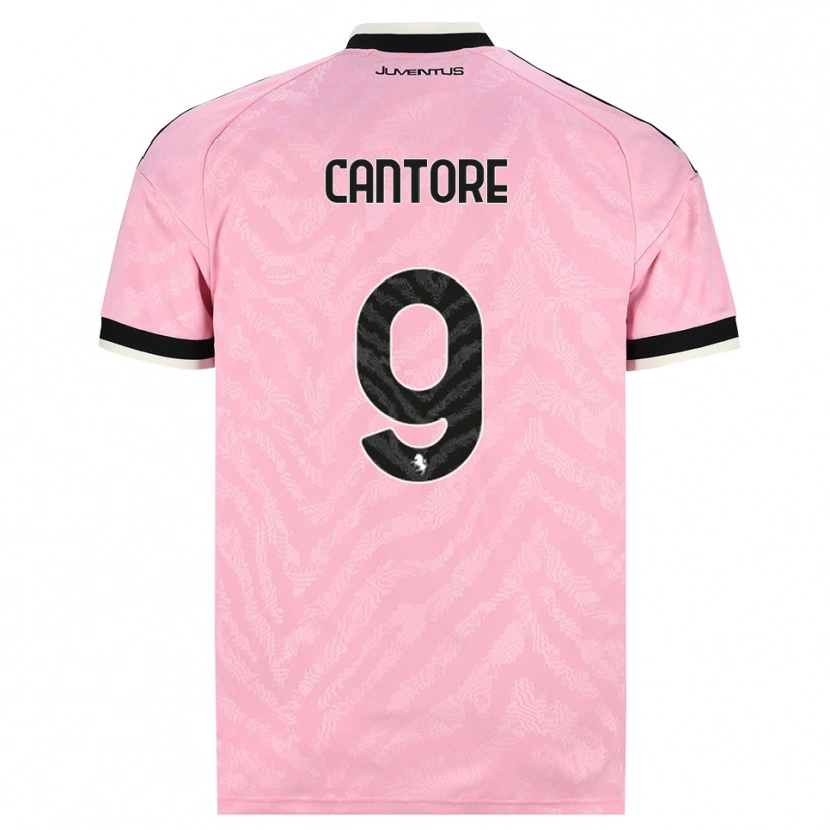 Danxen Herren Sofia Cantore #9 Pink Schwarz Auswärtstrikot Trikot 2026/27 T-Shirt