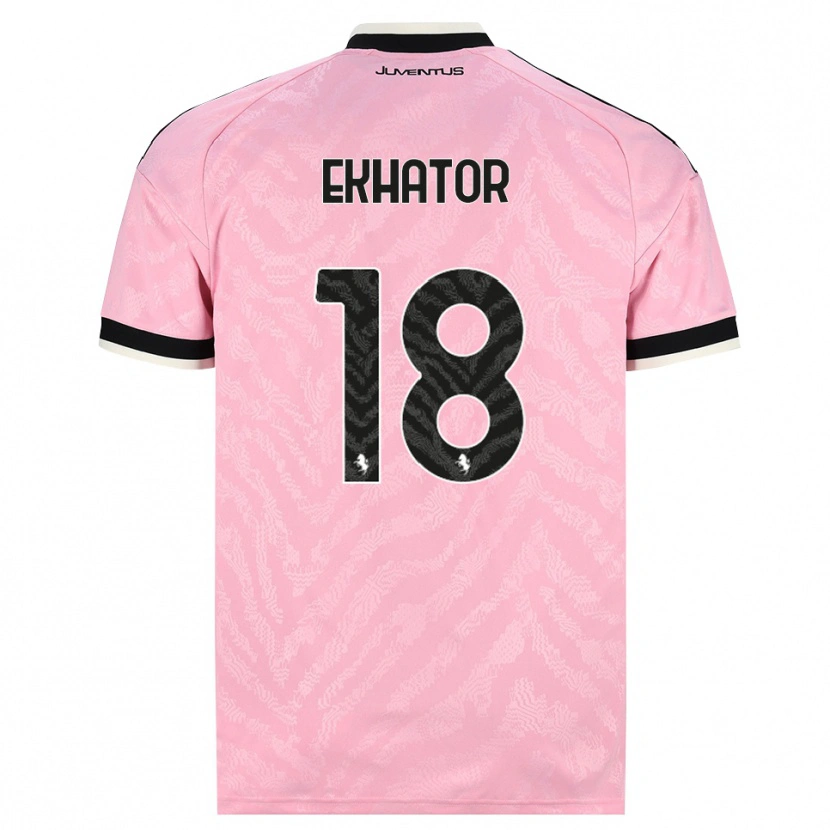 Danxen Herren Jeff Ekhator #18 Pink Schwarz Auswärtstrikot Trikot 2026/27 T-Shirt