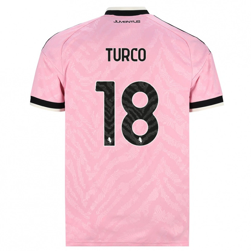 Danxen Herren Nicolo Turco #18 Pink Schwarz Auswärtstrikot Trikot 2026/27 T-Shirt