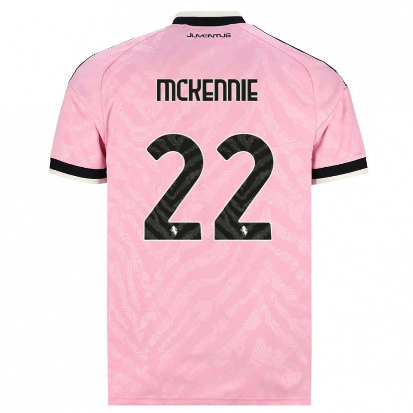 Danxen Herren Weston Mckennie #22 Pink Schwarz Auswärtstrikot Trikot 2026/27 T-Shirt