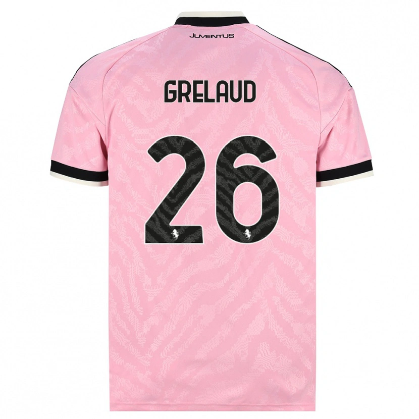 Danxen Herren Josue Grelaud #26 Pink Schwarz Auswärtstrikot Trikot 2026/27 T-Shirt