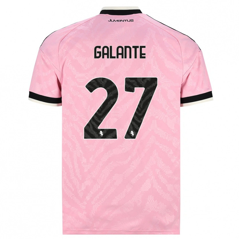 Danxen Herren Tommaso Galante #27 Pink Schwarz Auswärtstrikot Trikot 2026/27 T-Shirt