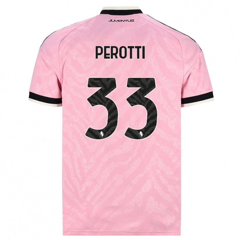 Danxen Herren Clemente Perotti #33 Pink Schwarz Auswärtstrikot Trikot 2026/27 T-Shirt