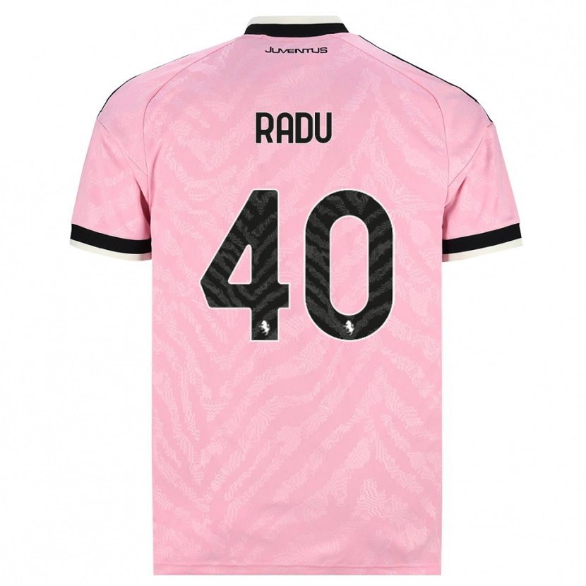 Danxen Herren Riccardo Radu #40 Pink Schwarz Auswärtstrikot Trikot 2026/27 T-Shirt