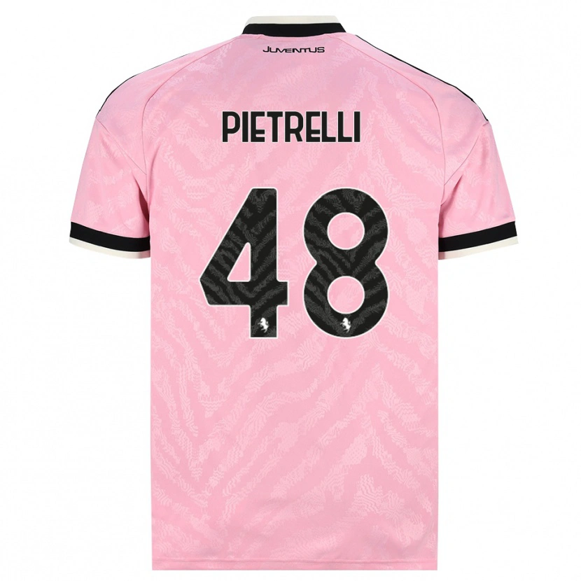 Danxen Herren Alessandro Pietrelli #48 Pink Schwarz Auswärtstrikot Trikot 2026/27 T-Shirt