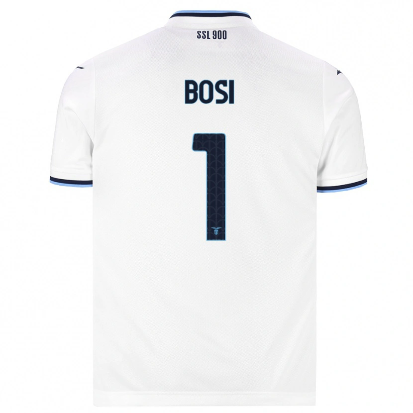 Danxen Herren Gioele Bosi #1 Weiß Dunkelblau Auswärtstrikot Trikot 2026/27 T-Shirt