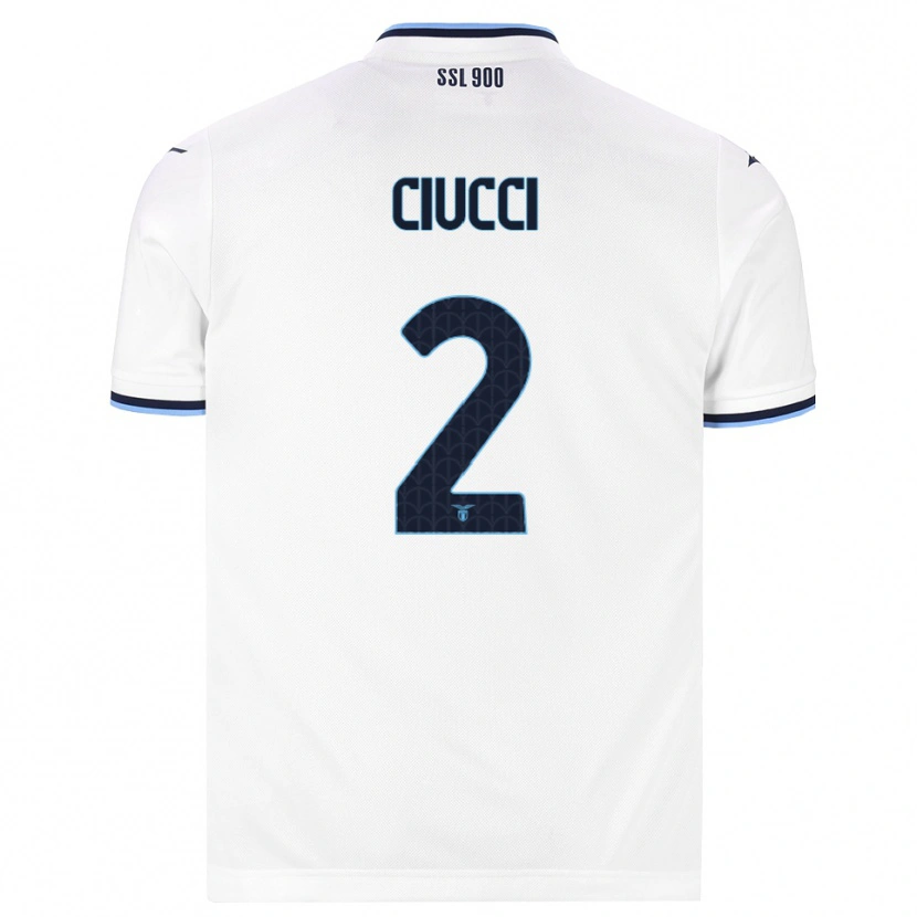 Danxen Herren Federico Ciucci #2 Weiß Dunkelblau Auswärtstrikot Trikot 2026/27 T-Shirt