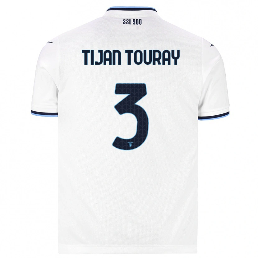 Danxen Herren Sheikh Tijan Touray #3 Weiß Dunkelblau Auswärtstrikot Trikot 2026/27 T-Shirt