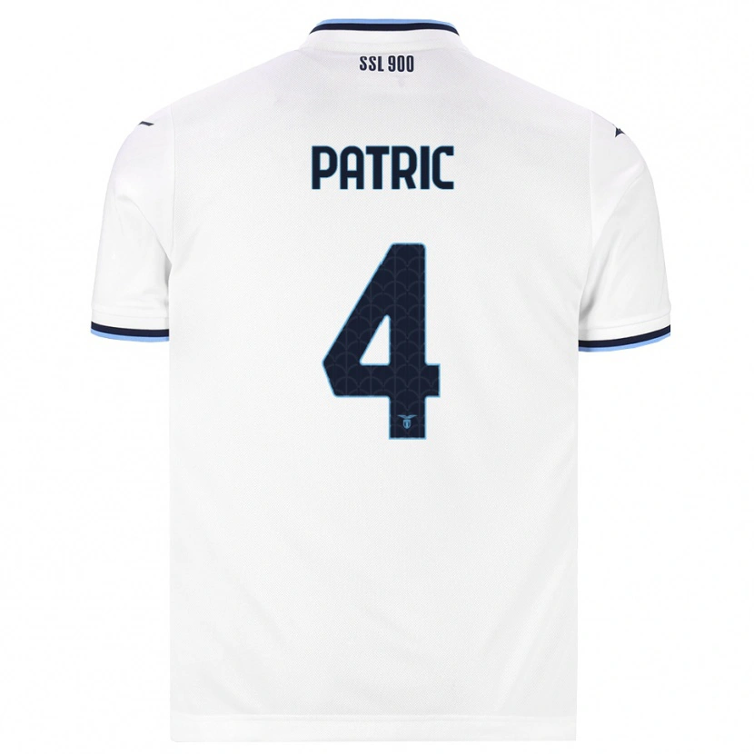 Danxen Herren Patricio Gabarrón Gil #4 Weiß Dunkelblau Auswärtstrikot Trikot 2026/27 T-Shirt