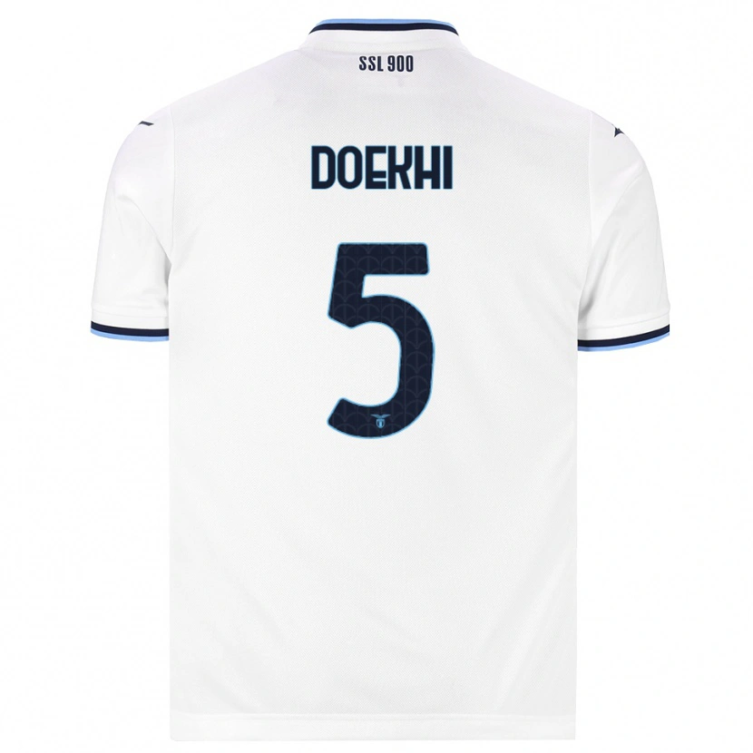 Danxen Herren Danilho Doekhi #5 Weiß Dunkelblau Auswärtstrikot Trikot 2026/27 T-Shirt