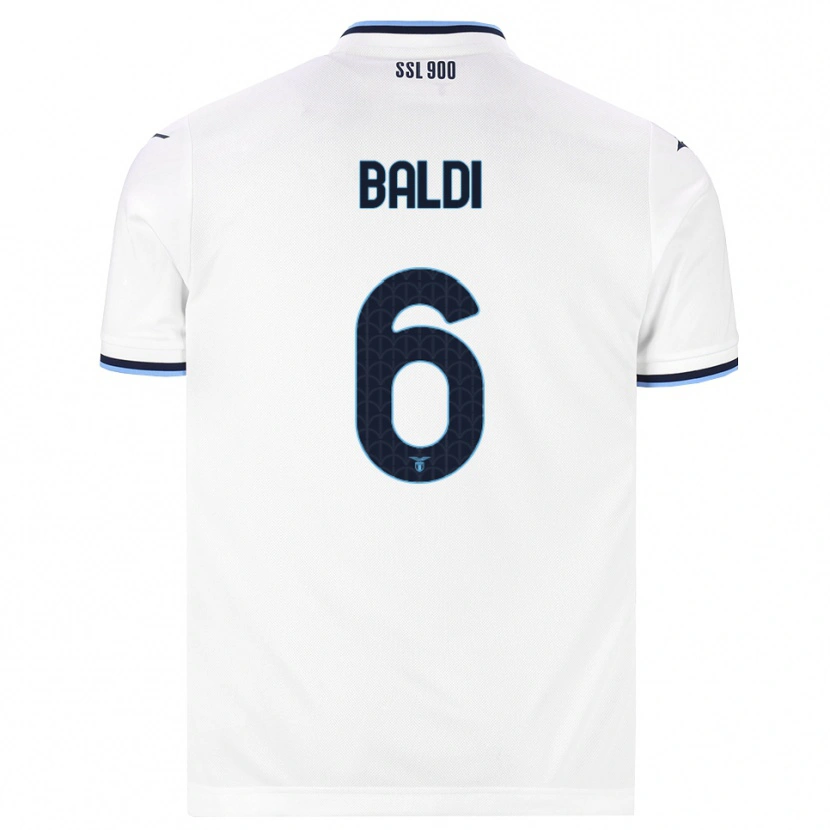 Danxen Herren Mattia Santagostino Baldi #6 Weiß Dunkelblau Auswärtstrikot Trikot 2026/27 T-Shirt