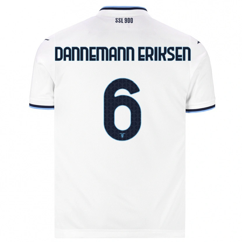 Danxen Herren Louise Dannemann Eriksen #6 Weiß Dunkelblau Auswärtstrikot Trikot 2026/27 T-Shirt