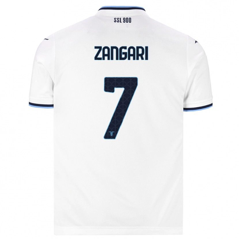 Danxen Herren Vincenzo Zangari #7 Weiß Dunkelblau Auswärtstrikot Trikot 2026/27 T-Shirt