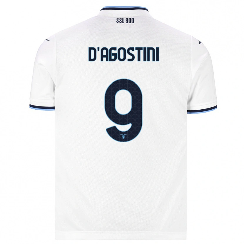 Danxen Herren Lorenzo D'agostini #9 Weiß Dunkelblau Auswärtstrikot Trikot 2026/27 T-Shirt