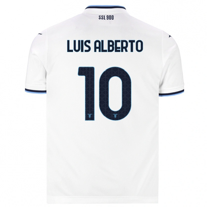 Danxen Herren Luis Alberto #10 Weiß Dunkelblau Auswärtstrikot Trikot 2026/27 T-Shirt