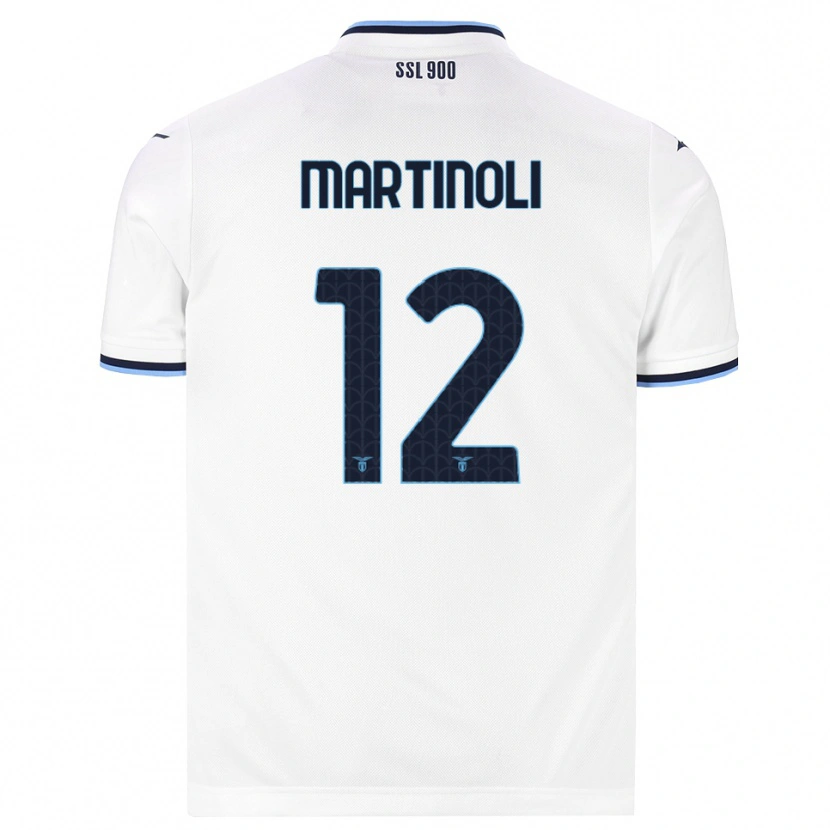 Danxen Herren Elettra Martinoli #12 Weiß Dunkelblau Auswärtstrikot Trikot 2026/27 T-Shirt