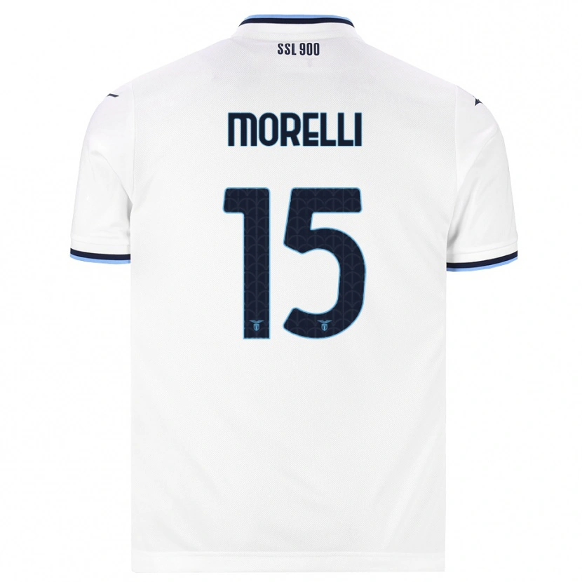 Danxen Herren Matteo Morelli #15 Weiß Dunkelblau Auswärtstrikot Trikot 2026/27 T-Shirt