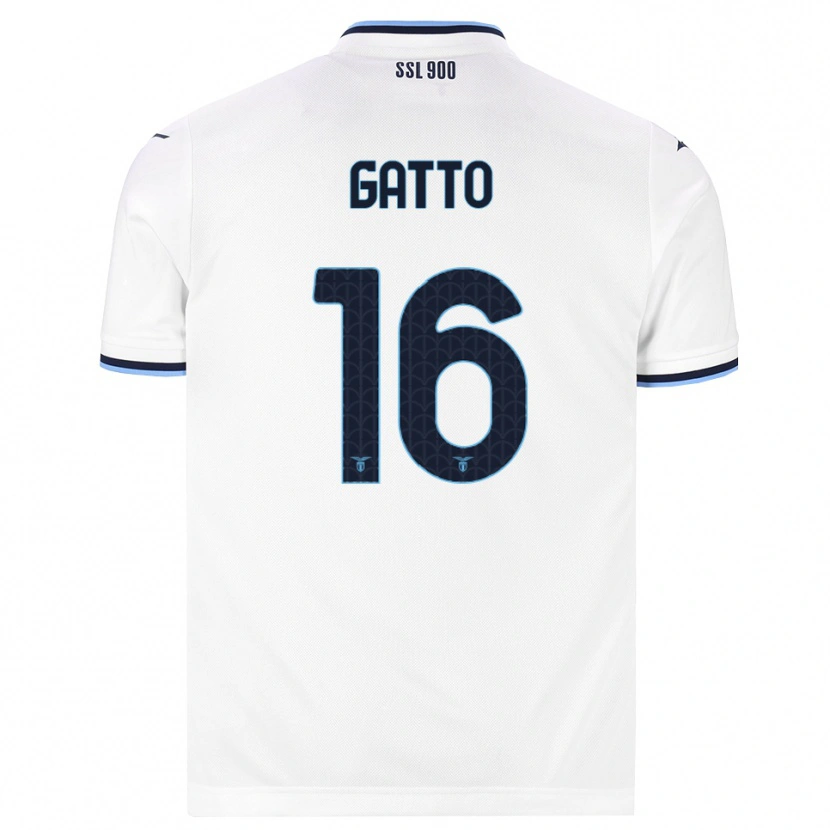 Danxen Herren Francesco Gatto #16 Weiß Dunkelblau Auswärtstrikot Trikot 2026/27 T-Shirt