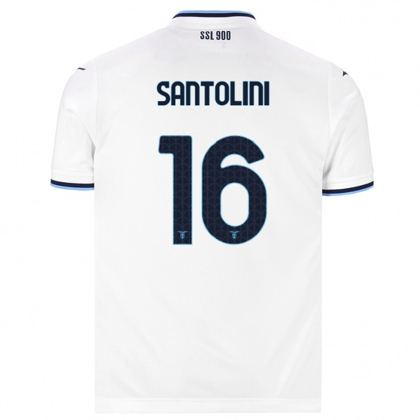 Danxen Herren Emanuele Santolini #16 Weiß Dunkelblau Auswärtstrikot Trikot 2026/27 T-Shirt