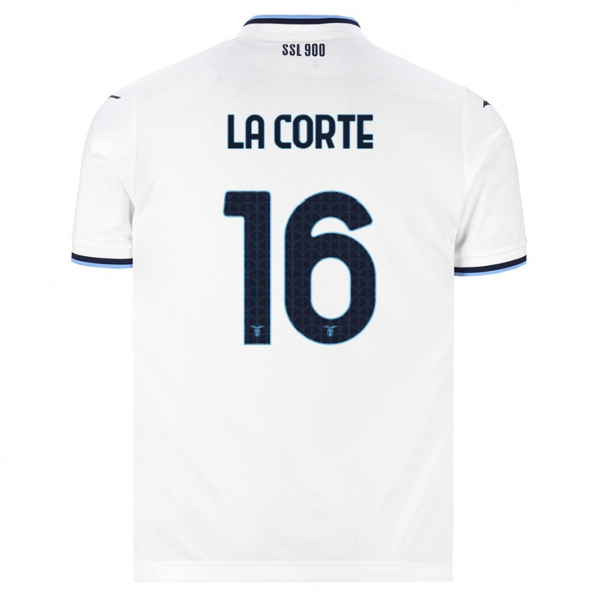 Danxen Herren Pietro La Corte #16 Weiß Dunkelblau Auswärtstrikot Trikot 2026/27 T-Shirt