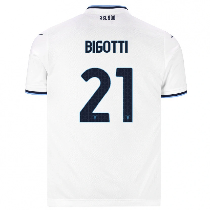 Danxen Herren Massimo Bigotti #21 Weiß Dunkelblau Auswärtstrikot Trikot 2026/27 T-Shirt