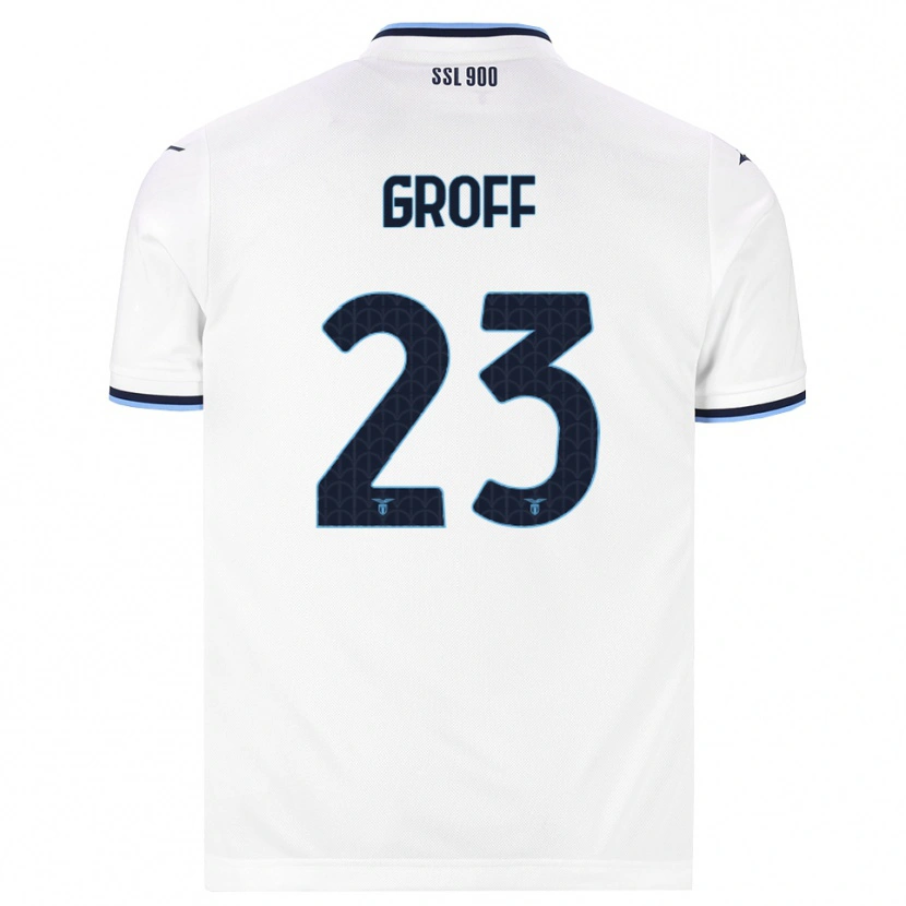 Danxen Herren Chiara Groff #23 Weiß Dunkelblau Auswärtstrikot Trikot 2026/27 T-Shirt