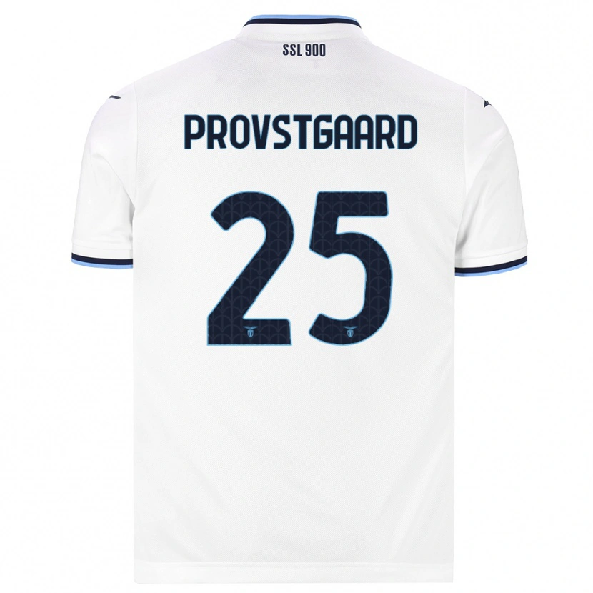 Danxen Herren Oliver Provstgaard #25 Weiß Dunkelblau Auswärtstrikot Trikot 2026/27 T-Shirt