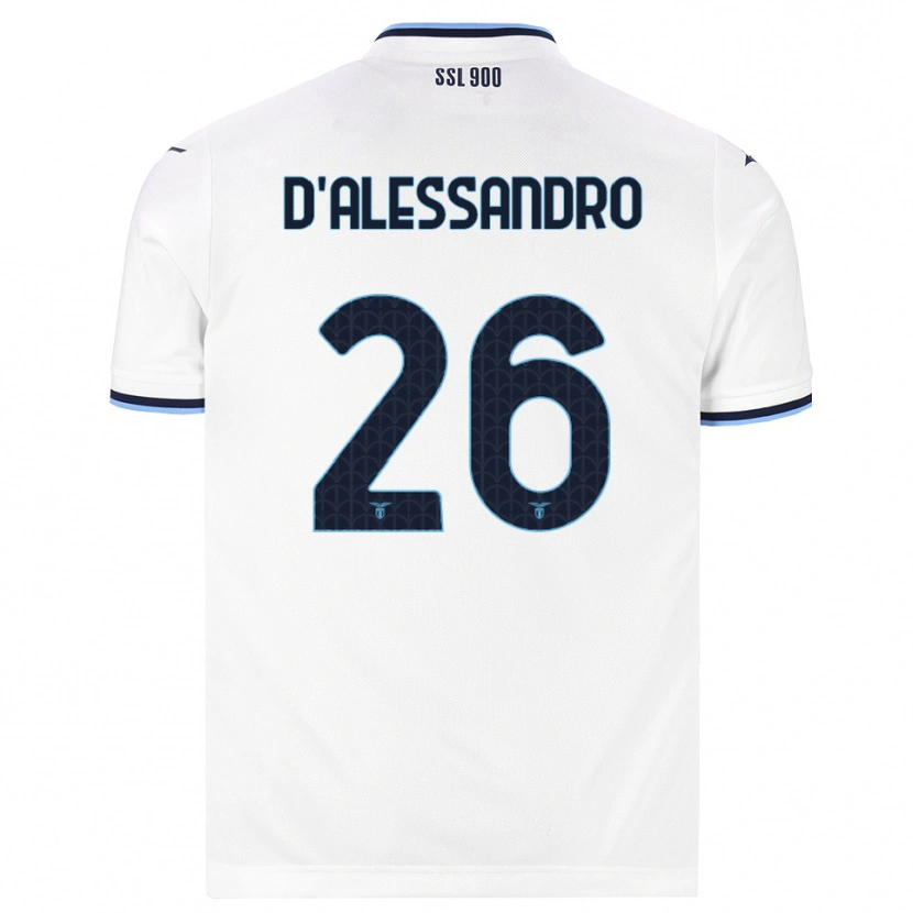 Danxen Herren Mattya D'alessandro #26 Weiß Dunkelblau Auswärtstrikot Trikot 2026/27 T-Shirt