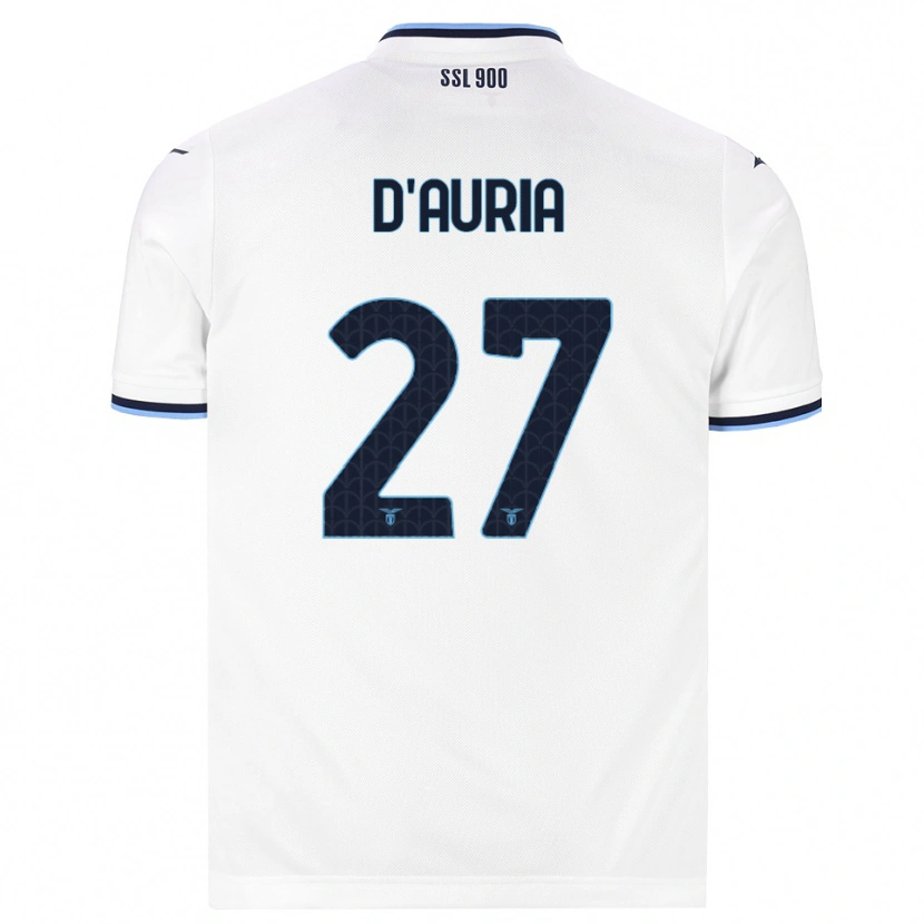 Danxen Herren Federica D'auria #27 Weiß Dunkelblau Auswärtstrikot Trikot 2026/27 T-Shirt