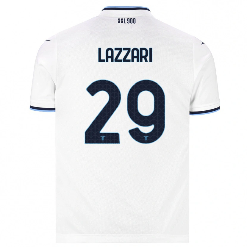 Danxen Herren Manuel Lazzari #29 Weiß Dunkelblau Auswärtstrikot Trikot 2026/27 T-Shirt