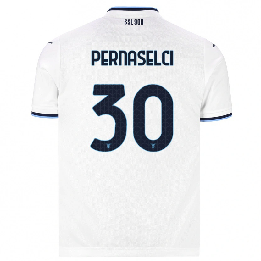 Danxen Herren Leonardo Pernaselci #30 Weiß Dunkelblau Auswärtstrikot Trikot 2026/27 T-Shirt