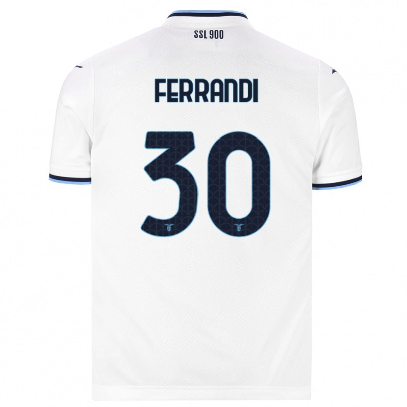 Danxen Herren Giulia Ferrandi #30 Weiß Dunkelblau Auswärtstrikot Trikot 2026/27 T-Shirt
