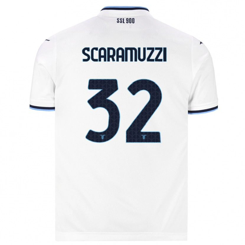Danxen Herren Chiara Scaramuzzi #32 Weiß Dunkelblau Auswärtstrikot Trikot 2026/27 T-Shirt