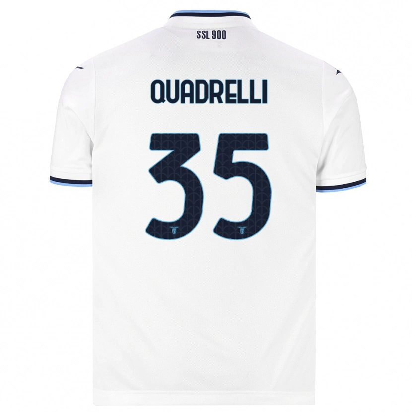 Danxen Herren Leonardo Quadrelli #35 Weiß Dunkelblau Auswärtstrikot Trikot 2026/27 T-Shirt