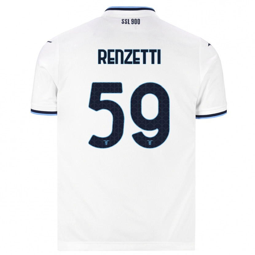 Danxen Herren Davide Renzetti #59 Weiß Dunkelblau Auswärtstrikot Trikot 2026/27 T-Shirt
